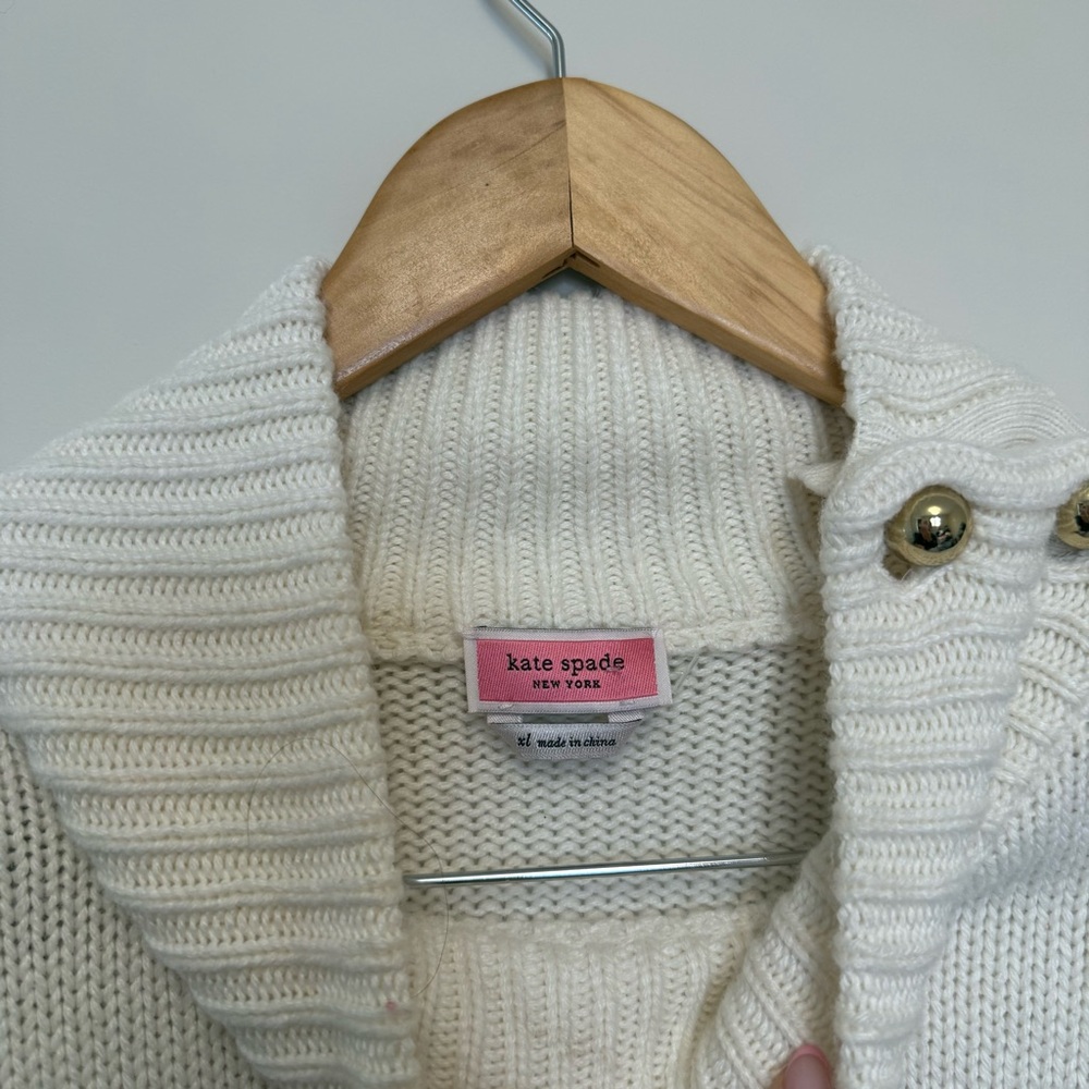 KATE SPADE HEART INTARSIA SWEATER - Picture 6 of 8
